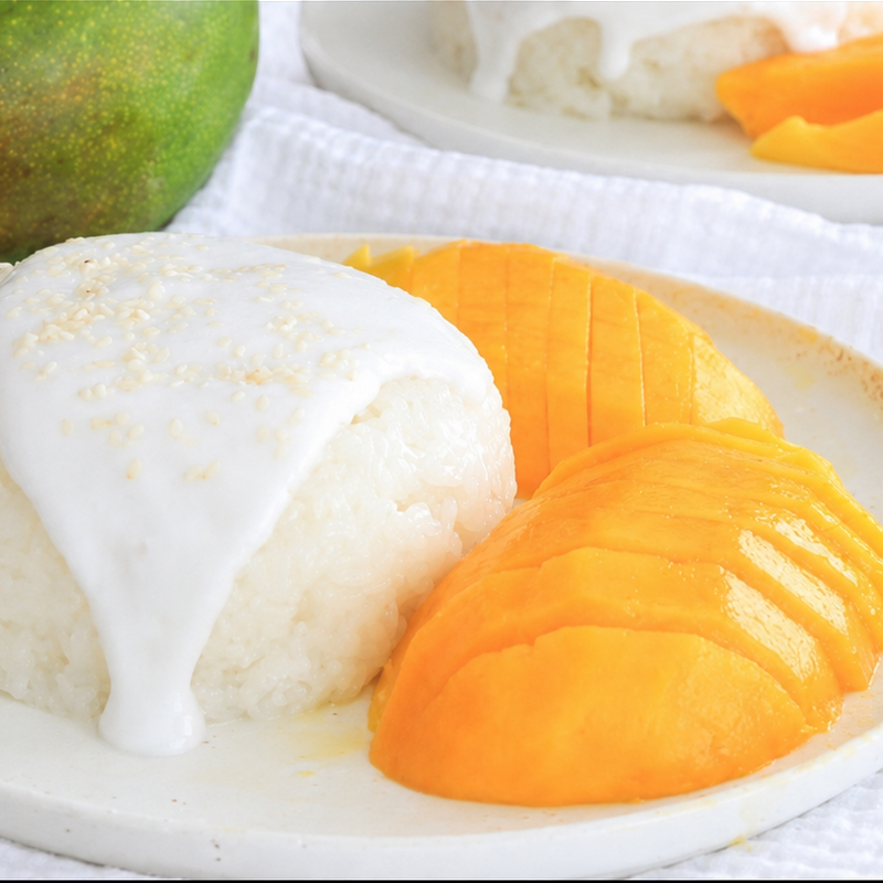 Mango Sticky Rice mit Kokosmilch