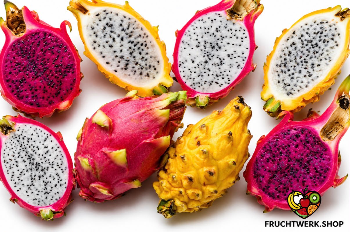 🐉 Drachenfrucht – exotische Vielfalt in verschiedenen Farben